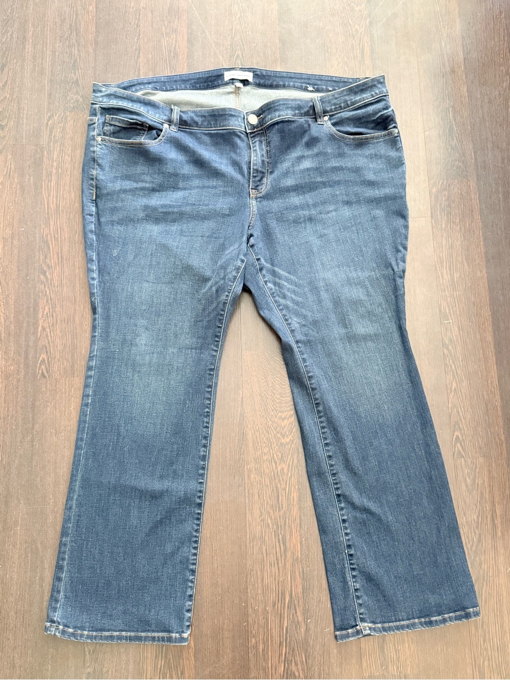 Lane Bryant Flex Magic Waistband Deluxe Fit Low-Rise Bootcut Jeans 26S (4X) Blue
